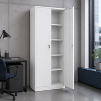 Armoire de classement métallique de bureau verrouillable à 4 tiroirs latéraux pour le rangement de documents A4, Letter et Legal