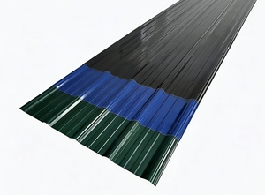 Tuiles romaines doubles en <span class=keywords><strong>PVC</strong></span> alvéolaire traditionnelles, revêtues ASA, insonorisées, ignifuges, en UPVC, économiques pour hôtels/ateliers/entrepôts/toitures - Product Image 2