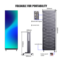 Écran publicitaire haute définition détachable pour affiche numérique LED pliable RAYBO convient aux promotions en magasin.