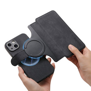 เคสโทรศัพท์แบบถอดได้ 2 in 1 พร้อมช่องใส่บัตรแม่เหล็กสำหรับ iPhone วัสดุหนังพรีเมียม ป้องกันการกระแทก - Product Image 6