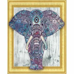 Home Decoration Picture Of Rhinestone Special Shaped Diamond Painting Cross Stitch Elephant Animal Diamond Mosaic 5D Diy