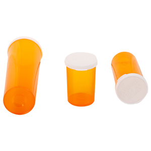 Viales de plástico transparente para farmacia, tapa a presión fácil de abrir - Product Image 1