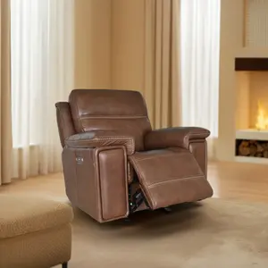 Salon design moderne de luxe canapé fonctionnel villa en cuir de haute qualité cinéma siège inclinable okin fauteuil inclinable