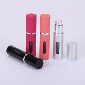 <b>Mini</b> Portable <b>Perfume</b> Decanting Bottles 5Ml Roll-On Travel Size With Nozzle Silver And Black Plating - Product Image 2