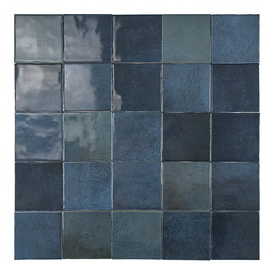 Baldosa de Mezclilla Marroquí de 10 x 10 cm, 8 mm de Grosor, Acabado Brillante, Bordes Irregulares - Product Image 5