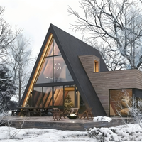 Maison Triangulaire Modulaire Écologique à Montage Rapide pour Hôtels, Gîtes, Parcs et Zones Scéniques – Conception Mobile à Deux Étages