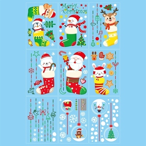 Pegatinas Térmicas para Ventanas con Diseño Navideño Vintage, para Decoración Acogedora del Hogar y Escaparates - Product Image 5