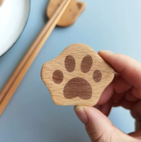 Porte-baguettes en bois vintage motif chat mignon, support créatif pour couverts, pour table à manger, maison, cuisine, restaurant, usage décoratif