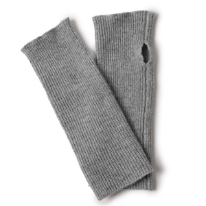 Gants sans doigts de luxe pour le cyclisme d'hiver, en cachemire thermique éco-responsable, à écran tactile, jacquard, design personnalisé pour femmes - Product Image 1