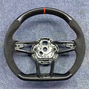 Gran Promoción: Volante de Fibra de Carbono Real para Audi R8 A6 A7 Q7 Q8 RS3 RS6 RS7 C7 C8 B9 B9.5 S3 SQ5 Q3 Series - Product Image 3