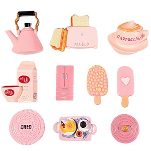 Nuevo Adhesivo para Refrigerador Serie Rosa para Niñas 2026, Decoración del Hogar, Regalo, Diseño <span class=keywords><strong>de</strong></span> Comida, Juguete, Pastel, Chocolate, Técnica <span class=keywords><strong>de</strong></span> Goteo <span class=keywords><strong>de</strong></span> Aceite, TikTok - Product Image 5