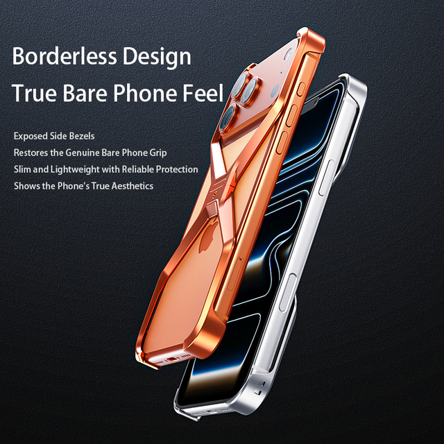 Boneruy M06 Aluminum Phone Cover: Built-In Cushioning + Lanyard Hole for On-the-Go Use