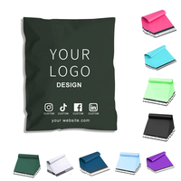 Enveloppe d'expédition jetable biodégradable et compostable en polyéthylène noir 3 mil, personnalisée, marque YY