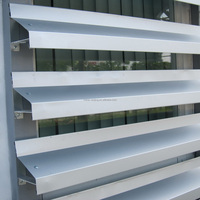Persianas Horizontales Ajustables para Techo Exterior Modernas, Paneles de Aleación de Aluminio, Ecológicas, Ligeras, Duraderas y Decorativas