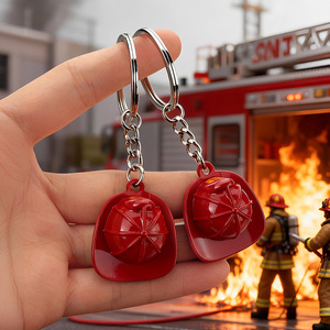 <span class=keywords><strong>Llavero</strong></span> de Casco Rojo de <span class=keywords><strong>Bombero</strong></span>, Resistente al Fuego, Lindo, con Logotipo Personalizado, Regalo, Simulación 3D, Mini Casco de Construcción, <span class=keywords><strong>Llavero</strong></span> de Casco de Seguridad - Product Image 5