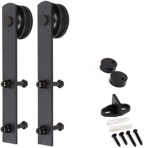 Kit de Rieles para Puertas Correderas de Alta Resistencia con Guía de Piso y Herrajes de Deslizamiento Suave para Interiores y Exteriores - Product Image 3