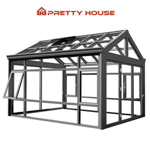 <span class=keywords><strong>Casa</strong></span> de cristal insonorizada de jardín de invierno de pie libre de encargo Sunrooms marco de aluminio <span class=keywords><strong>Casa</strong></span> de cristal para Villa - Product Image 2