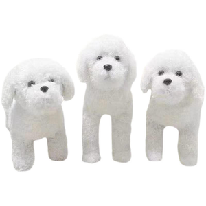 En kaliteli gerçekçi köpek oyuncak yumuşak kürk silikon malzeme yerleşik titreşimli ses arkadaşı köpekler için - Product Image 4