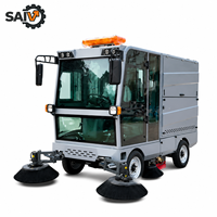 Nouvelle balayeuse électrique autoportée avec cabine fermée, grand bac à poussière, machine de nettoyage industrielle autopropulsée, balayeuses de sol