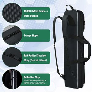 Free sample Popular 3 <b>Butts</b> and 4 Shafts Waterproof Billiard Cue Bag with Soft <b>Padded</b> for Snooker and Carom Billiards Stick Bag - Product Image 3