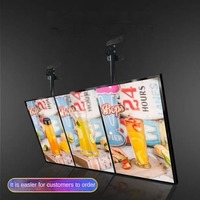Boîte ultra-fine sans cadre, support de boîte lumineuse en profilé d'aluminium, personnalisation possible à partir d'échantillons