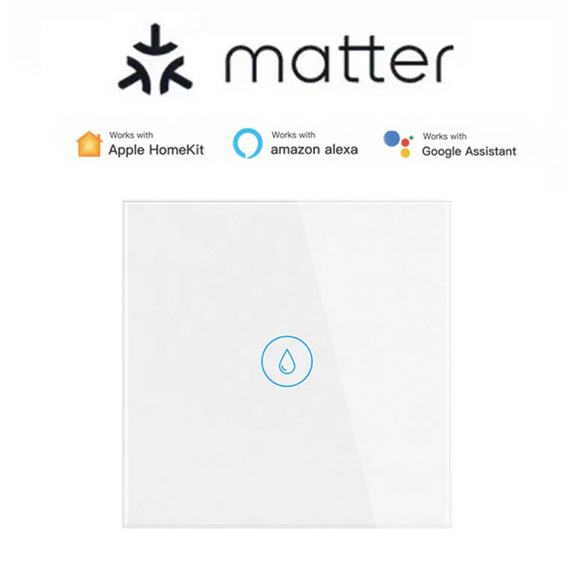 Matter European British Standards Smart Switch WiFi 2.4Ghz Timing Function Flame Retardant PC Homekit 40A High Power AC