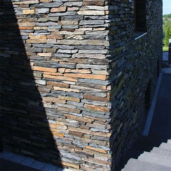 Gevelbekleding Natuurlijke Slate Stone Keermuur Blok. Zandsteen Tegels Exterieur Stenen Muur Panelen-