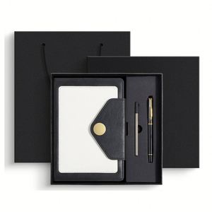 Souvenir Corporate Office Promotion Printed A5 PU Leather Notebook with Pen Custom <b>Small</b> Business Corporate <b>Gift</b> <b>Box</b> Set - Product Image 4