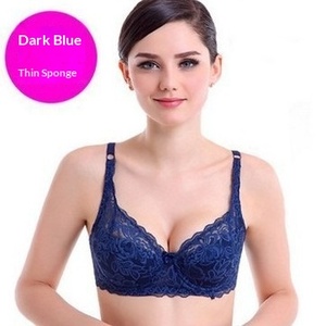 Soutien-gorge sans armatures, fin, grande <span class=keywords><strong>taille</strong></span>, respirant, en dentelle, à bretelles réglables, coupe pleine, pour poitrine généreuse, effet amincissant, lingerie sexy pour femme - Product Image 3
