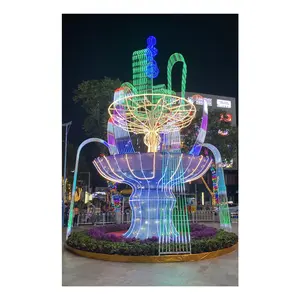 LED Fountain Light Chasing Effect 3D LED Waterproof 50 Steel 15 Light Bulb Nozle Led Fountain on Swimming Pool 1 Pc -20 - 40