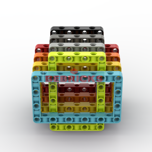 BEBRICKS Série de pièces de construction 39794 Technical Liftarm Modified Frame Thick 7x11 Open Center, briques de construction pour <span class=keywords><strong>Wedo</strong></span> et Spike - Product Image 5