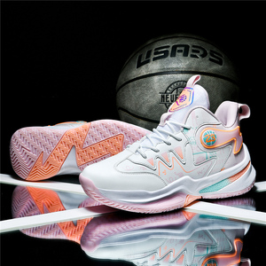 Chaussures de basketball professionnelles pour hommes, baskets athlétiques montantes, motif graffiti, chaussures de sport antidérapantes pour terrains extérieurs - Product Image 4