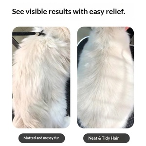 Brosse et peigne démêlants pour chiens et chats - Outil pour animaux à poils longs, fin et lisse, en ABS, rechargeable, avec <span class=keywords><strong>coupe</strong></span>-nœuds - Product Image 4
