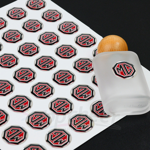 Tùy chỉnh in ấn bền Epoxy logo thương hiệu 3m rõ ràng mái vòm <span class=keywords><strong>3D</strong></span> không thấm nước bạc Epoxy nhãn nhựa nhãn dán - Product Image 1