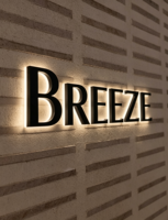 Lettres de signalisation lumineuses 3D personnalisées, découpées au laser, en métal, pour logo, enseigne intérieure/extérieure, enseigne LED pour entreprise, enseigne de devanture de magasin, enseigne d'adresse