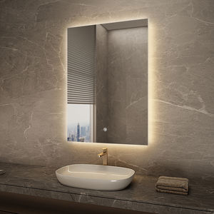 Ultra-Thin Frameless Rectangle LED Bathroom <b>Mirror</b> Backlit <b>with</b> Adjustable Brightness - Product Image 5