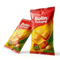 Bolsa de calidad superior con sellado trasero, apta para alimentos, para papas fritas, bolsa de aluminio, paquete de alimentos al por mayor