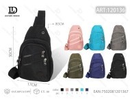 Borsa da petto in nylon per uomo e donna, impermeabile, per uso quotidiano, per tutte le stagioni, chiusura con cerniera M112013L - Product Image 1