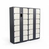 Système de casiers intelligents, nouvelle tendance, en acier numérique résistant à la rouille, durable, pour salle de sport, extérieur, colis, casiers de rangement métalliques, utilisation en supermarché