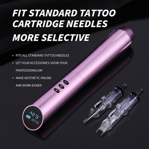 2 Batterie, 1 Connettore RCA, Macchina per <span class=keywords><strong>Tatuaggi</strong></span> Sopracciglia Wireless a Basso Rumore in Lega, Ricaricabile per Penna Tattoo - Product Image 5