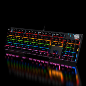 คีย์บอร์ดกลไก Skyloong Kb329 104 ปุ่ม ขนาดเต็ม RGB Backlit ป้องกันการกดผิดพลาด คีย์บอร์ดเกมมิ่งแบบมีสายสำหรับสำนักงาน - Product Image 4