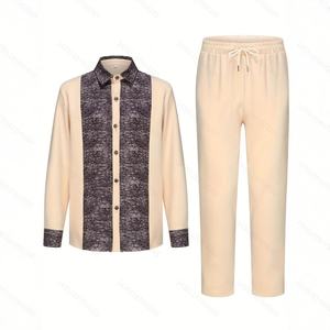 Tunique traditionnelle sénégalaise à imprimé baobab - Chemise ample pour <span class=keywords><strong>homme</strong></span> africain avec pantalon Ensemble Tissu Kente du Ghana <span class=keywords><strong>Agbada</strong></span> - Product Image 2