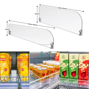Economy Plastic Retail Shelf Divider with Adhesive 17-1/2D 1H