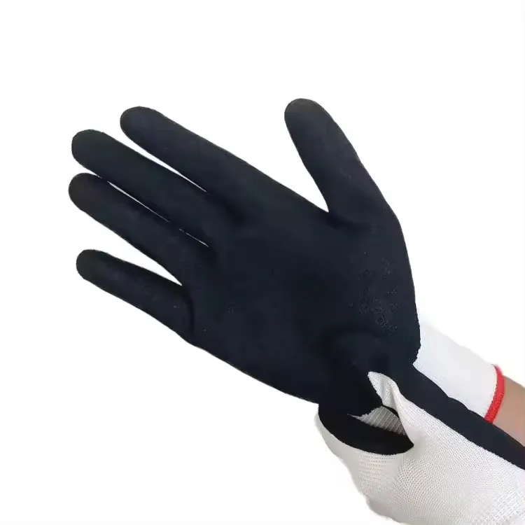 Ucuz erkekler örme çalışma nitril güvenlik toptan isıya dayanıklı kadın eldiven koruyucu eldiven iş için
