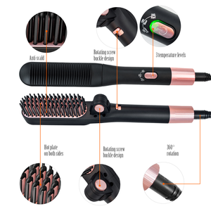 Piastra <span class=keywords><strong>per</strong></span> Capelli Pieghevole di Alta Qualità, Riscaldamento Rapido, <span class=keywords><strong>Spazzola</strong></span> Lisciante <span class=keywords><strong>per</strong></span> <span class=keywords><strong>Barba</strong></span>, Pettine Elettrico <span class=keywords><strong>per</strong></span> la Cura dei Capelli - Product Image 6