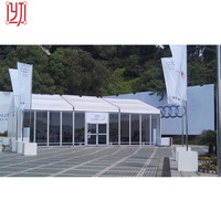 Tente d'exposition publicitaire extérieure durable avec vitres