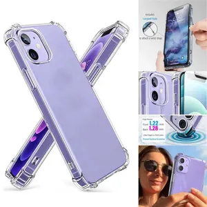 Factory Clear Shockproof Phone Case Back Cover for Iphone 14pro 13 12 Pro Max XS Max X XR 8 7 Plus SE 2022 12 13 Silicone Case