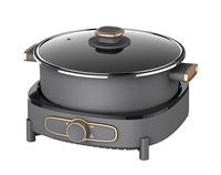 Ensemble de marmites électriques GT-XK6503 avec fonction de contrôle de la température Chauffage rapide Pots de cuisine économiseurs d'énergie électrique