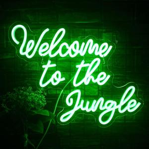 Bienvenue dans la jungle - Enseigne lumineuse LED néon alimentée par USB, décoration murale pour la maison et les centres commerciaux, étanche IPX3, idéale pour les fêtes d'anniversaire des enfants - Product Image 2
