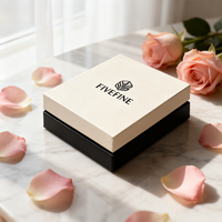 Nouvel Arrivage Populaire Luxe Fait Main Base Rigide avec Couvercle Personnalisable Estampage à Chaud Doré Emballage Cadeau pour Crème Contour des Yeux Soins de la Peau PR Beauté